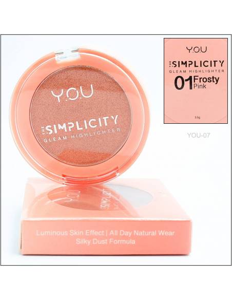 Simplicity Gleam Highlighter 01 Frosty Pink YOU