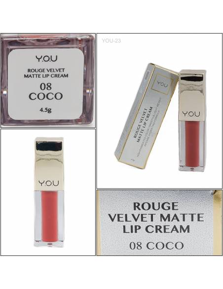 Rouge Velvet Matte Lip Cream 08 Coco YOU
