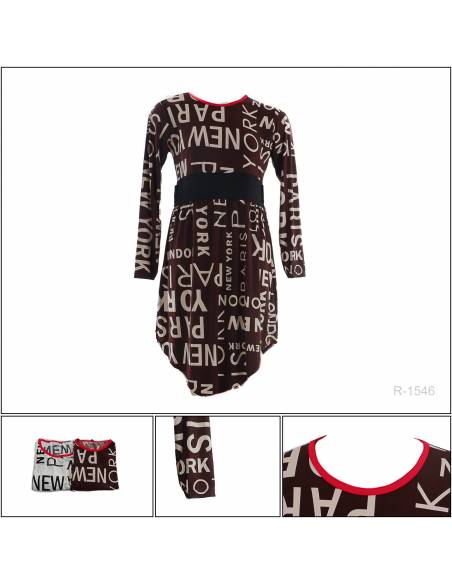 Dress Cewek 7/8 Lengan Panjang Megan All Size