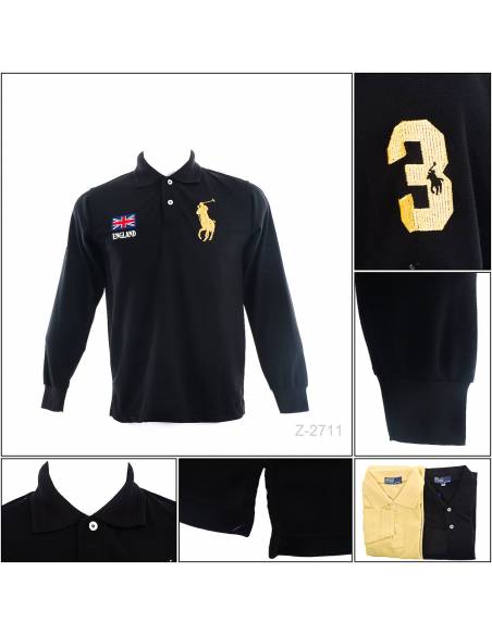 Kaos Kerah Cowok Lengan Panjang Polo Country M