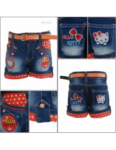 Celana Pendek Jeans Anak Cewek Pinky 8-12