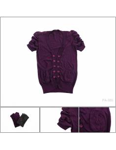 Sweater Cewek Rajut Lengan Pendek Rasf All Size