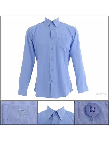 Kemeja Formal Cowok Slim Fit Lengan Panjang Rita-Ricci 14,5-15,5