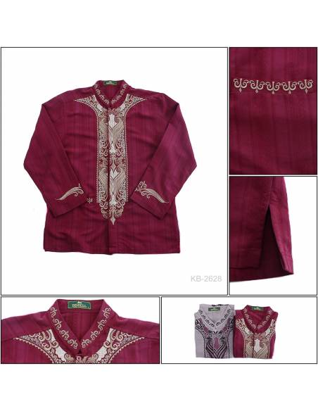 Kemeja Muslim Cowok Lengan Panjang Benhill S-XL