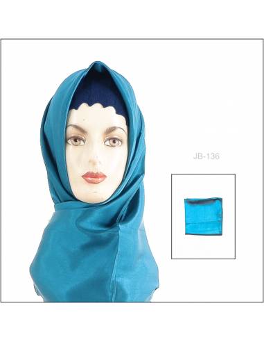 Jilbab Cewek Segi Empat Satin Hijau Tua Berlla Square