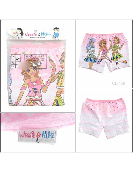 Celana Dalam/Underpants Boxer Anak Cewek Jessie & Mike M-L