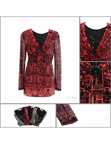 Atasa Kaos Blus Cewek Lengan Panjang Aosika