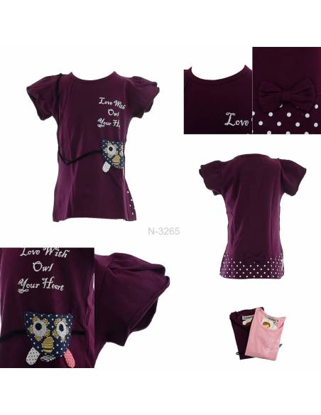 T-shirt/Kaos Oblong Anak Cewek Lengan Pendek Geenee 4