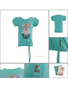 T-shirt/Kaos Oblong Anak Cewek Lengan Pendek Geenee 4-6