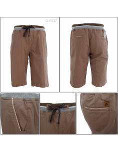 Celana Pendek Cowok Rib Kolor Coklat Tua Top Ten 3XL-4L