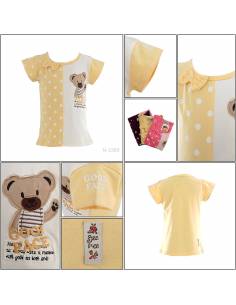 T-shirt/Kaos Oblong Anak Cewek Lengan Pendek Geenee 5-6