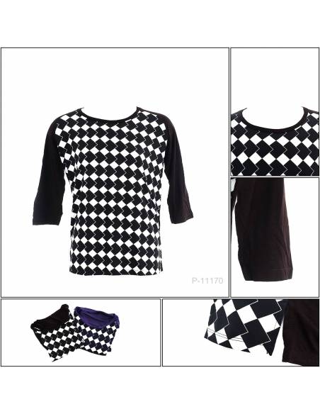 Kaos Oblong Cewek Lengan Panjang 7/8 Lumeire