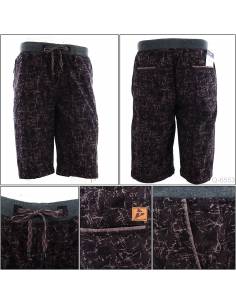 Celana Pendek Cowok Rib Kolor Abu Tua Top Ten 2XL-3XL