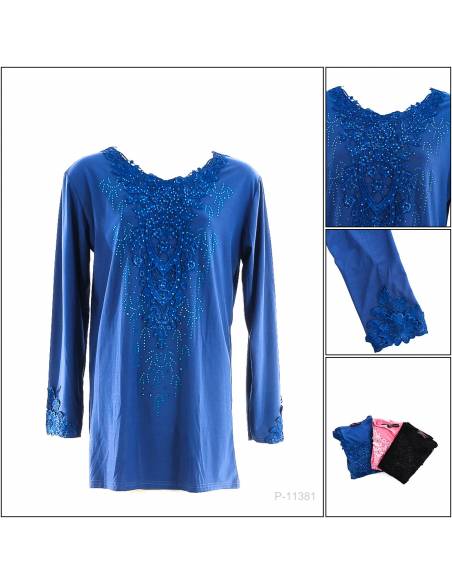 Atasan Kaos Korea Cewek Lengan Panjang Kaluo Qi