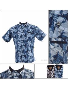 Kemeja Cowok Slim Fit Lengan Pendek Maxmillian M-XL