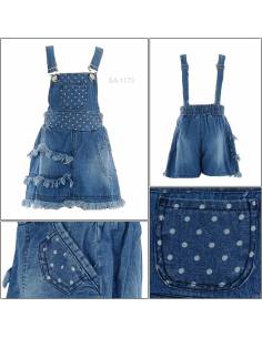 Celana Pendek Jeans Bandatan Anak Cewek Viely 4-6