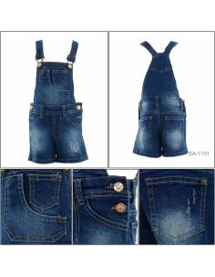Celana Pendek Jeans Bandatan Anak Cewek Top Up 16-18