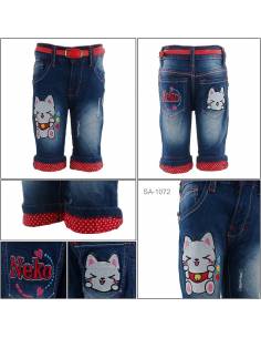 Celana Pendek Jeans Anak Cewek Pinky 2-6