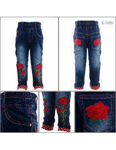 Celana Panjang Jeans Anak Cewek Pinky 2-6