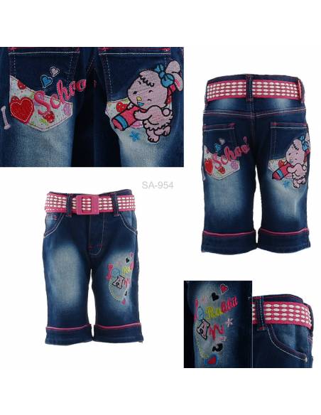 Celana Pendek Jeans Anak Cewek Pinky 14-18