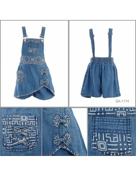 Celana Pendek Jeans Bandatan Anak Cewek Viely 7-9