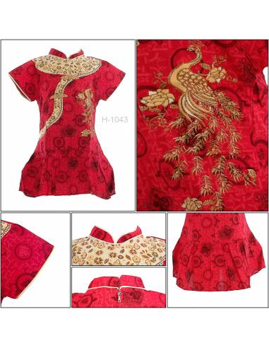 Sackdress Balon Anak Cewek/Chinese Clothes Jibao Lengan Pendek Miauwli 10-14