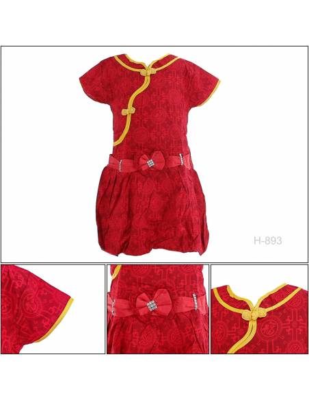 Sackdress Balon Anak Cewek/Chinese Clothes Jibao Lengan Pendek Miauwli 12