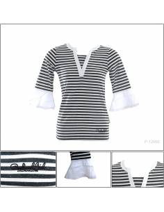 Kaos Oblong Cewek Lengan Panjang 7/8 Cardinal S - L