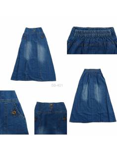 Rok Panjang Jeans Anak Cewek Little Miss 14-20