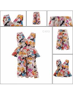 Setelan/One Set Anak Cewek Tanpa Lengan Nora M-L