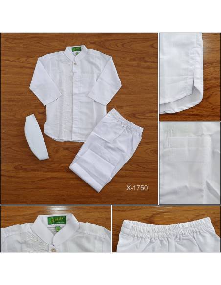 Setelan Baju Muslim Anak Cowok Lengan Panjang Hakiki 5-6