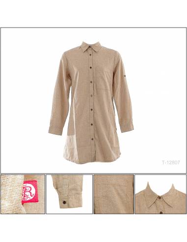 Atasan Tunik Cewek Lengan Panjang Red-Up M-2XL