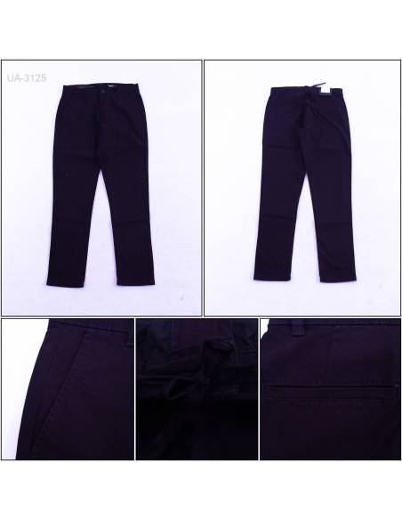 Celana Panjang Katun Slim Fit Cowok Stretch Triple S-XL