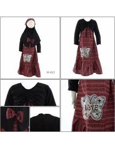 Busana Muslim/Dress Muslim Anak Cewek Maudy S