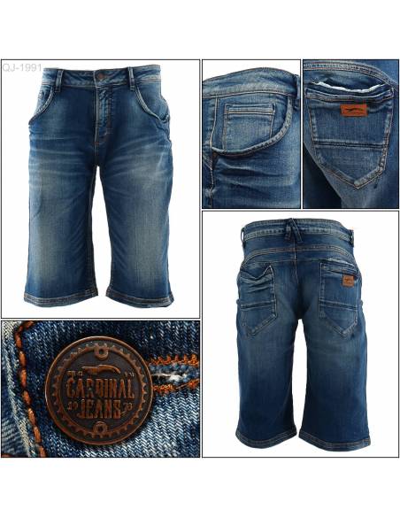 Celana Pendek Jeans Cowok Reguler Cardinal 28-32
