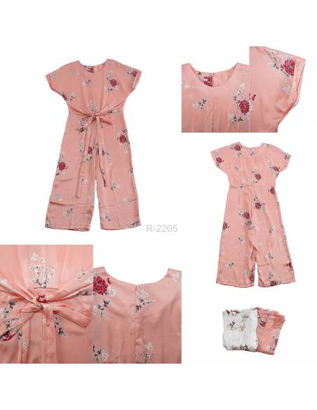 Jumpsuit Lengan Pendek Cewek Deiva All Size