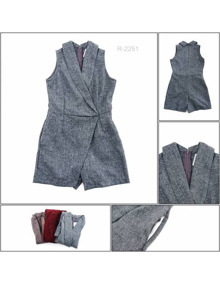 Jumsuit Pendek Cewek Tanpa Lengan All Size Duchess