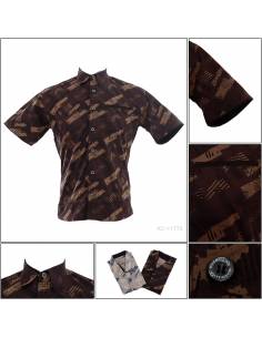 Kemeja Cowok Slim Fit Lengan Pendek Maxmillian M-XL