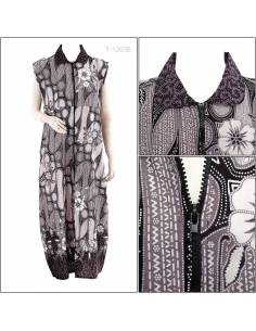 Outer Cewek Tanpa Lengan Batik  M-2XL