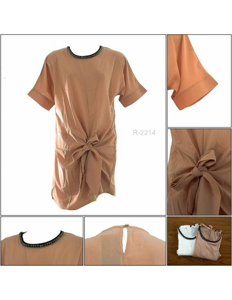 Dress Cewek Lengan Pendek Lindy All Size