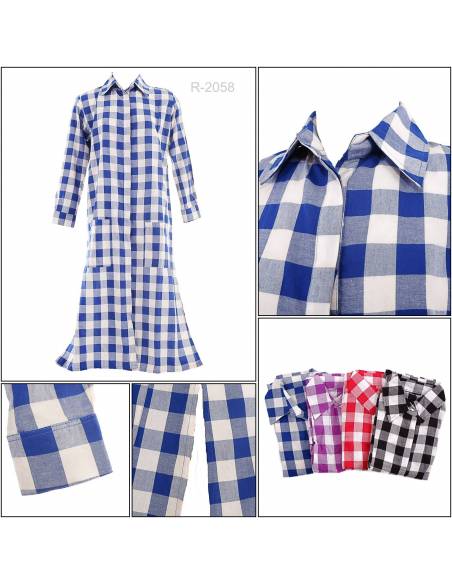 Long Dress Cewek Lengan Panjang Artha Estuary All Size