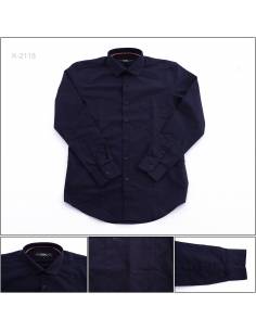 Kemeja Formal Cowok Slim Fit Lengan Panjang CDL M-XL