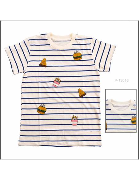 Kaos Oblong Cewek Lengan Pendek Doodle-T