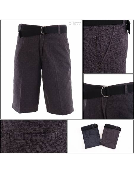 Celana Pendek Katun Cowok Motif Benri M-XL