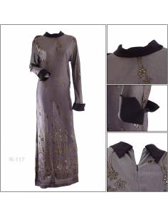 Long Dress Cewek Lengan Panjang Yon Mode All Size