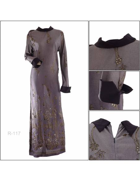 Long Dress Cewek Lengan Panjang Yon Mode All Size