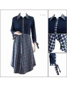 Long Dress Cewek Lengan Panjang Artha Estuary All Size