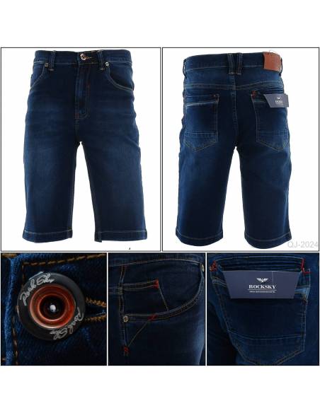 Celana Pendek Jeans Cowok Reguler Rock Sky 29-32