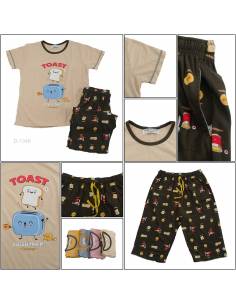 Setelan/One Set Baju Tidur/Night Gown Cewek Lengan Pendek...