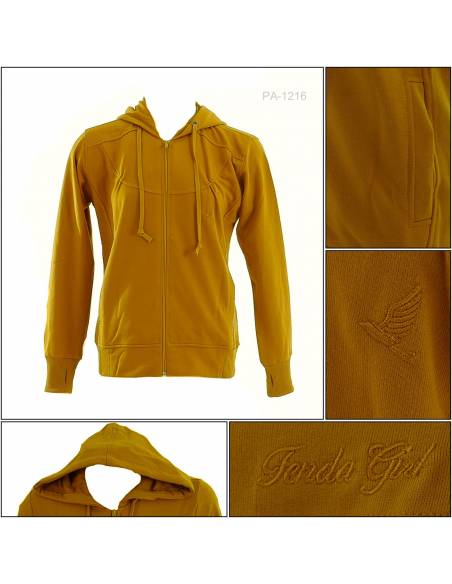 Jaket Jumper Hoodie Cewek Fenda M-XL